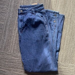 American Eagle High Rise Pinstripe Jean